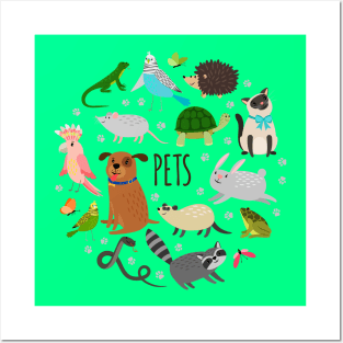 Pets Doodle Concept Posters and Art